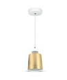 7W LED pendellampe - Gull akrylskjerm, Ø12cm, inkl. lyskilde