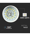 7W LED Pendel Lys - Gull Lampeskjerm 4000K