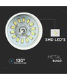 7W LED pendellampe - Gull akrylskjerm, Ø12cm, inkl. lyskilde