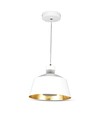 7W LED pendellampe, Ø25cm - Hvit akryl, 4000K, inkl. lyskilde