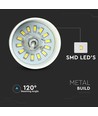 7W LED pendellampe, Ø25cm - Hvit akryl, 4000K, inkl. lyskilde