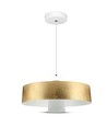 7W LED pendel, Ø34cm - Gull, akrylskjerm, 4000K, inkl. lyskilde
