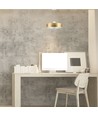 7W LED pendel, Ø34cm - Gull, akrylskjerm, 4000K, inkl. lyskilde