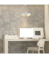 7W LED pendellampe - Ø34cm, hvit akrylskjerm, 120 grader, inkl. lyskilde