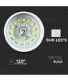 7W LED pendellampe - Ø34cm, hvit akrylskjerm, 120 grader, inkl. lyskilde