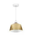 7W LED Pendellampe - Gull Lampeskjerm, Akryl, 3000K