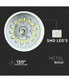 7W LED Pendellampe - Gull Lampeskjerm, Akryl, 3000K