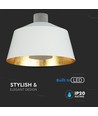 7W hvit LED pendellampe - Ø25cm, akryl, 3000K, inkl. lyskilde