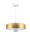 7W LED Pendellampe - Akryl, Gull Lampeskjerm, 3000K.