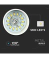 7W LED Pendellampe - Akryl, Gull Lampeskjerm, 3000K.