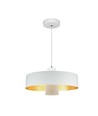 7W LED pendellampe - Ø34cm, hvit akrylskjerm, 400lm, 120 grader, inkl. lyskilde