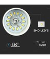7W LED pendellampe - Ø34cm, hvit akrylskjerm, 400lm, 120 grader, inkl. lyskilde