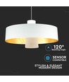 7W LED Pendellampe - Akryl, Hvit Lampeskjerm, 3000K