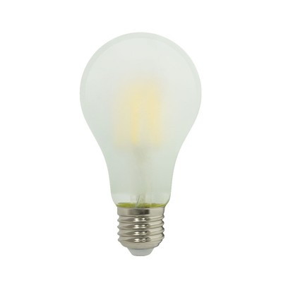 E27 6W A60 Frost Cross Filament LED pære - 2700K, 660lm, matt glass
