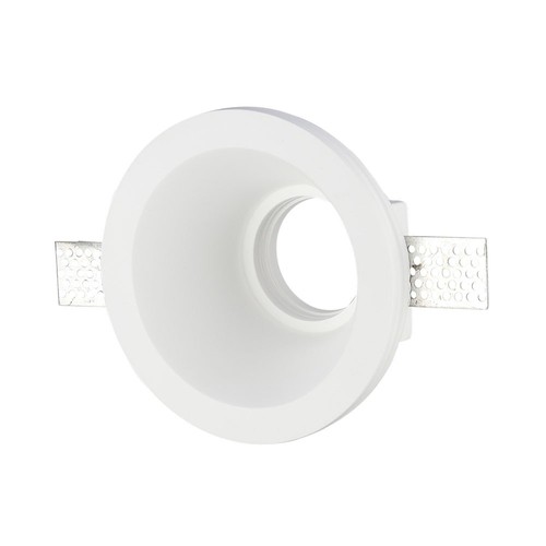 GU10 Gips Lampe/ring - Innspartling, Rundt, Hvit