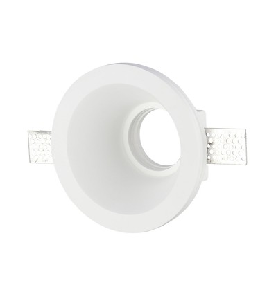 GU10 gips Downlight, rund - Hvit, hull: Ø13,2 cm, mål: Ø13,2 x 7,4 cm, uten lyskilde