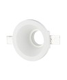 GU10 Gips Lampe/ring - Innspartling, Rundt, Hvit
