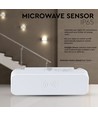 Mikrobølgesensor - Hvit - IP65, Maks: 200W LED