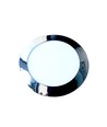 24W Ø30cm LED innfellingspanel - Krom, 2000lm, Hull: Ø28,5 cm, Mål: Ø30 cm, inkl. driver