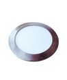 24W Ø30cm LED innfellingspanel - Satin nikkel, 2000lm, Hull: Ø28,5 cm, Mål: Ø30 cm