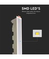 30W LED innfellingspanel - 2400lm, 43x4,5cm, hvit kant, IP20 innendørs