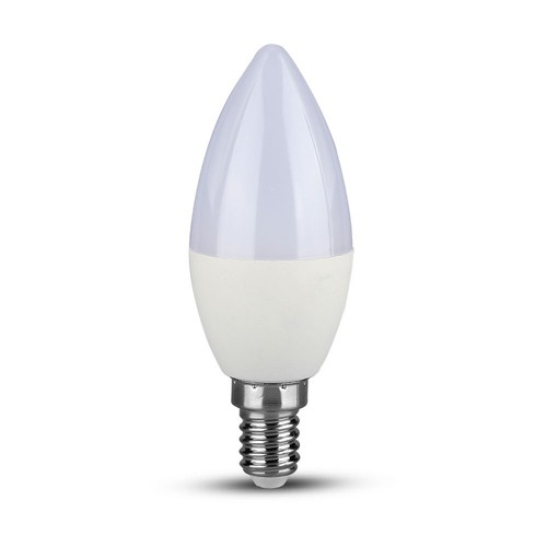 5,5W LED Kertepære E14 - Plast, 6400K, 2 stk