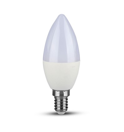 5,5W LED Kertepære E14 - Plast, 6400K, 2 stk