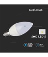 2 stk. E14 5,5W LED kronepære - 470lm, erstatter 40W, blisterpakke