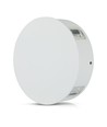 4W Rund LED vegglampe, hvit - IP65, 360°, 3000K, aluminium, utendørs/innendørs, inkl. lyskilde