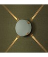 4W Rund LED vegglampe, hvit - IP65, 360°, 3000K, aluminium, utendørs/innendørs, inkl. lyskilde