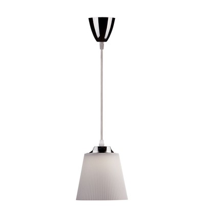 7W LED pendel - Ø15cm, hvit skjerm, 4000K, inkl. lyskilde