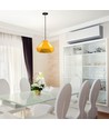 E27 Prism pendellampe - Gul, metall, Ø31x18cm, uten lyskilde
