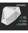 Pastel Prism hvit pendel, E27 sokkel - Ø31cm, metall, 5 års garanti, uten lyskilde