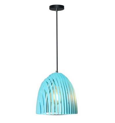 E27 Cone Prism pendel - Blå, metall, Ø25cm, uten lyskilde