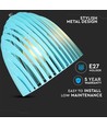E27 Cone Prism pendel - Blå, metall, Ø25cm, uten lyskilde