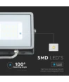 30W LED lyskaster med Samsung chip - 80lm/W, IP65, varm hvit, grå, 5 års garanti