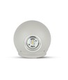 6W LED vegglampe med opp/ned lys - IP65, grå, 3000K, 11 x 5,4 cm, inkl. lyskilde