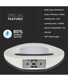 10W LED vegglampe - 1100lm, 3000K, rund, hvit, IP20, inkl. lyskilde