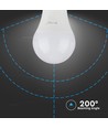 E27 6,5W LED pære - A60, Samsung LED chip, 806lm, erstatter 60W