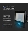 V-Tac 30W Lyskaster med sensor - Samsung LED chip