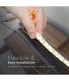 15W/m LED Strip Light - Samsung Chip, 6400K, IP20, 10m/Rull