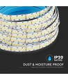 15W/m LED Strip Light - Samsung Chip, 6400K, IP20, 10m/Rull