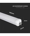 60W Vanntett Lampe - LED, 180cm, Samsung Chip, 4000K, 5 Års Garanti