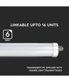 60W Vanntett Lampe - LED, 180cm, Samsung Chip, 4000K, 5 Års Garanti