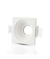 GU10 innfelt spot i gips - Rund, hvit, Ø12,5 cm hull, IP20