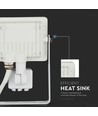 10W Lyskaster - PIR Sensor, Samsung Chip, 4000K, hvit hus