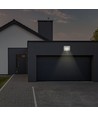 30W LED flomlys med sensor, Samsung LED - IP65, hvit, 3000K