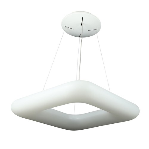 42W LED Designer Pendel - Firkantet, CCT: 3i1, Dimbar, Hvit