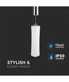 18W Designer pendel, dimbar - 1200lm, varm hvit, hvit, 3000K