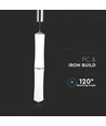 32W LED Designer Double Long pendel, dimbar - 3000K, hvit, 2100lm, Triac dimbar